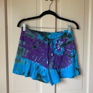 HAND DYED TIE DYE SHORTS